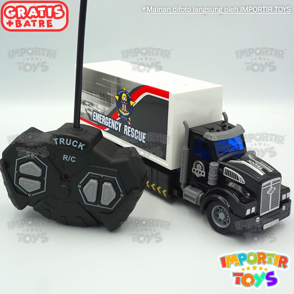 Mobil Truck CONTAINER REMOTE POLISI BOX (RC) IMPORTIR TOYS QUALITY