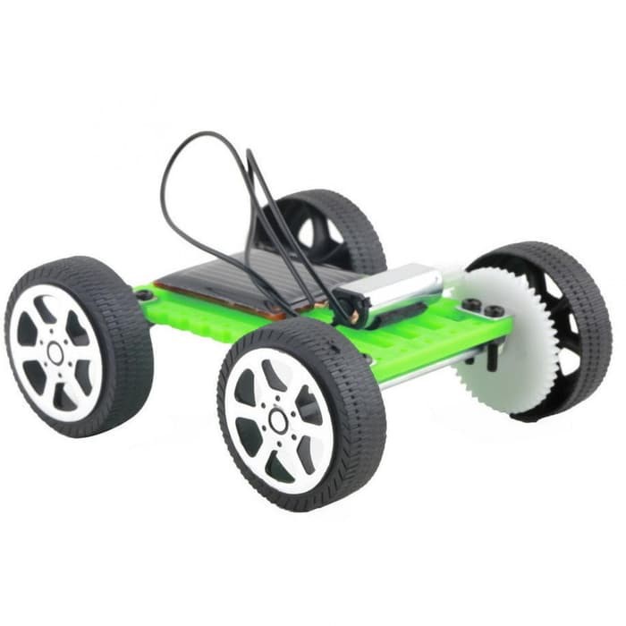 Mobil Mini Solar Car DIY Children Educational Robot Praktek