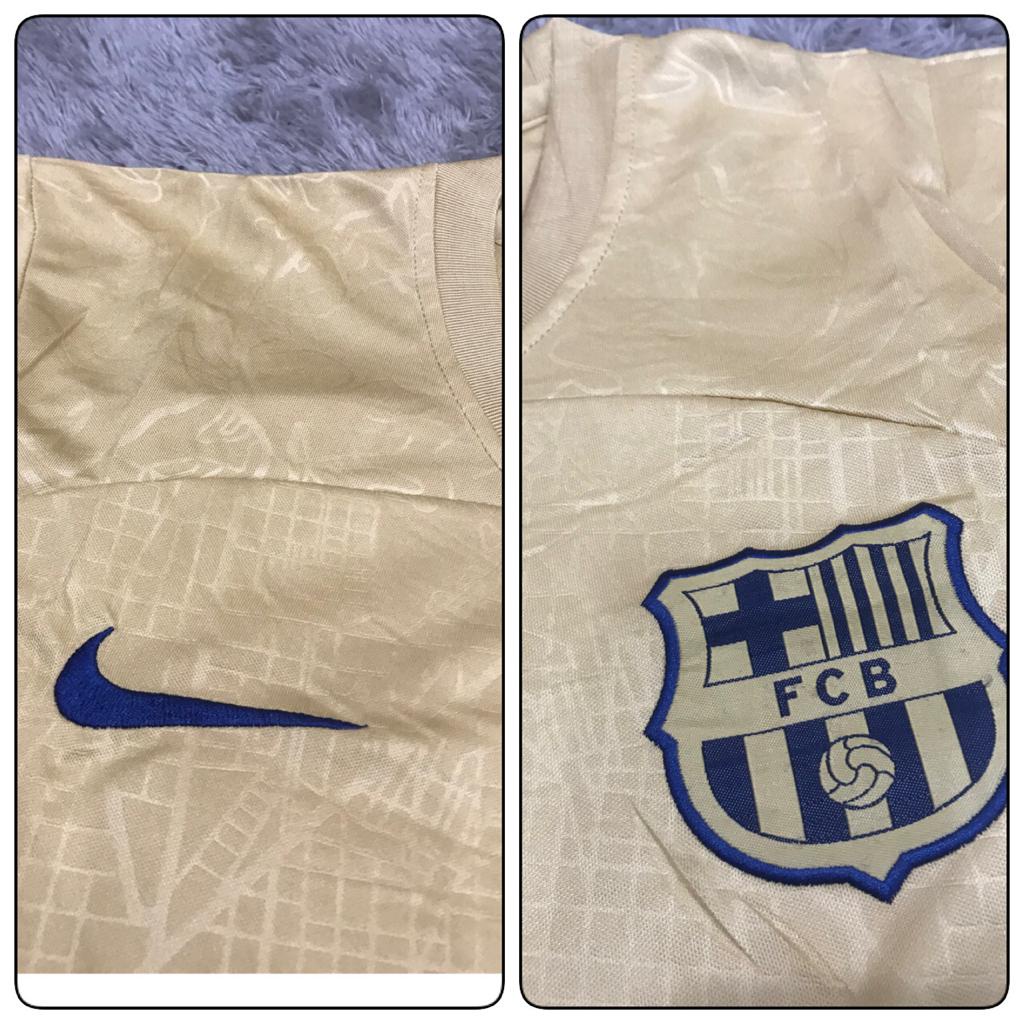Jersey bola barca away 2022 - 2023 grade ori