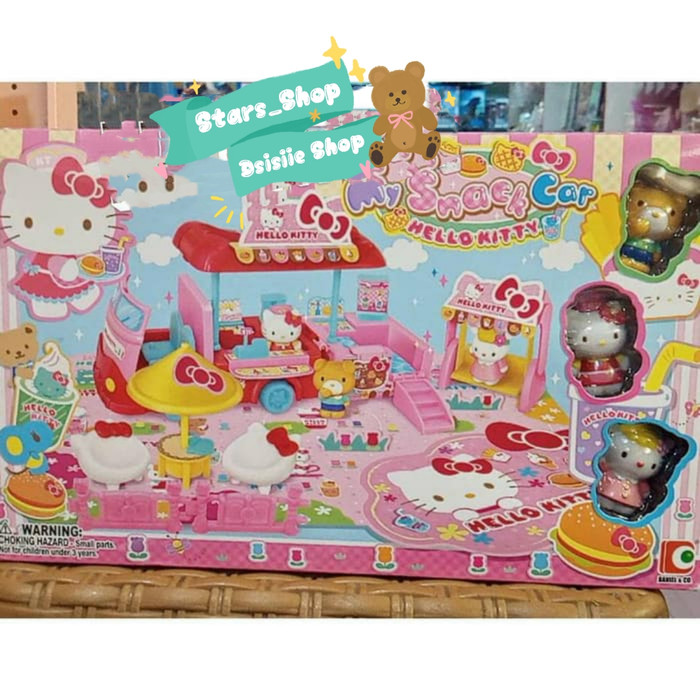 Promo Sanrio Hello Kitty My Snack Car Playset / Boneka Figure Hello Kitty Limited
