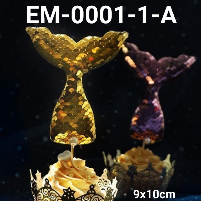 

GR-EM-0001 CAKE TOPPER HIASAN KUE EKOR IKAN DUYUNG MERMAID LAUT HEMAT