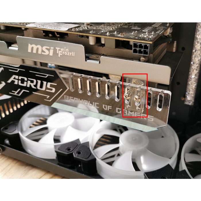 Bracket VGA card Coolmoon Asus ROG MSI Aorus RGB LED
