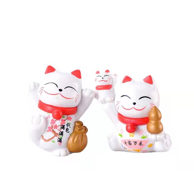 Cake Topper Pajangan Miniatur Toper Hiasan Kue Neko Kucing Hoki Imlek