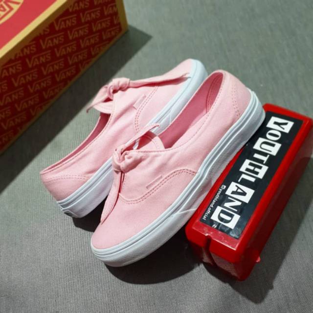 vans authentic knotted pink