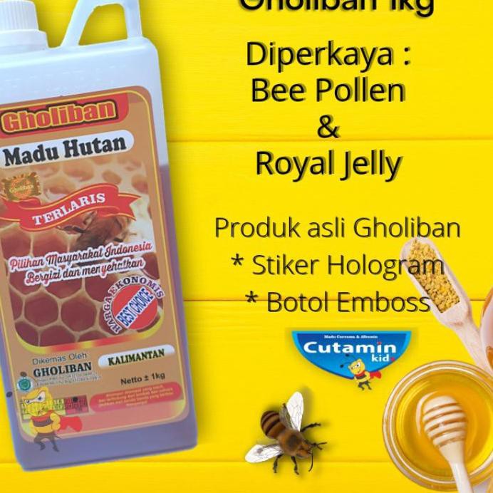 

45G✦ MADU HUTAN KALIMANTAN GHOLIBAN 1kg ASLI ( BOTOL EMBOSS ) Terkini