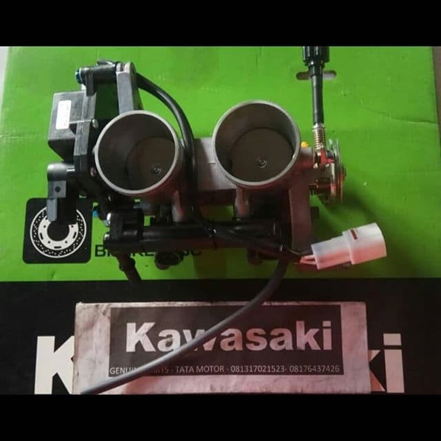 injection, TB Throttle body Assy, TTK28, ninja 250 Fi old. Sparepart Kawasaki.