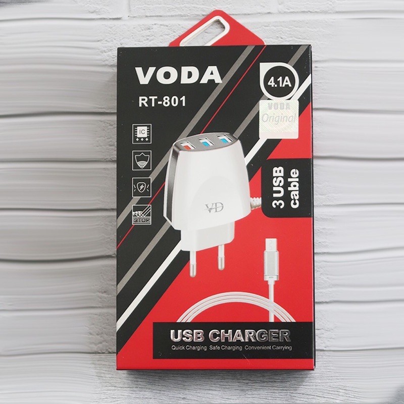 CHARGER/CAS/CASAN VODA RT-801 4.1A 3PORT USB MICRO USB