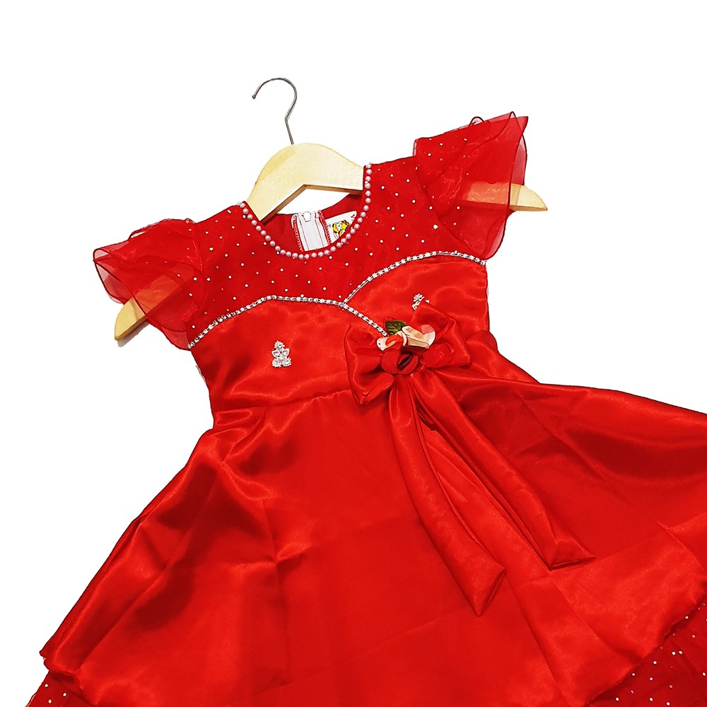 Dress Anak Perempuan 2 Tahun 3 Tahun Gaun Anak Perempuan Import Pesta Baju 1 Tahun Bahan Satin Premium Adem Alus KA36