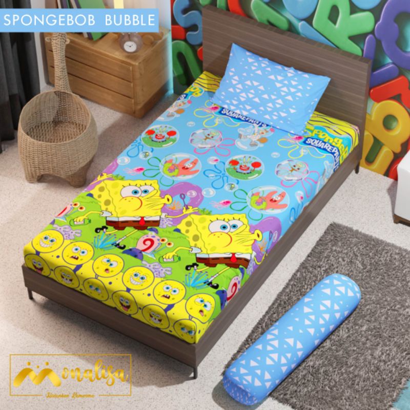 SPREI MONALISA PREMIUM 120 - SPONGEBOB BUBBLE