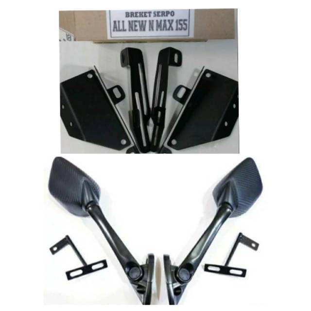 SPION R25+BREKET SERPO NEW NMAX2020/SELPO/SPION R25 PANJANG + BAUT ANTI JEBOL