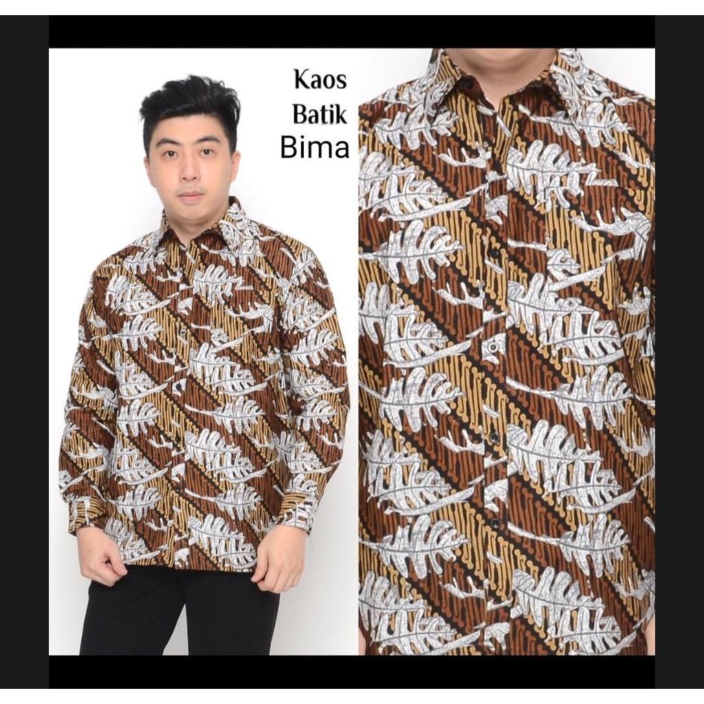 Kemeja Pria Batik Dewasa Batik Cowo Katun Halus Premium Size M L XL XXL