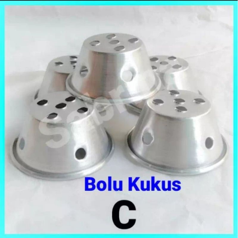 Cetakan bolu kukus lubang isi 12pcs