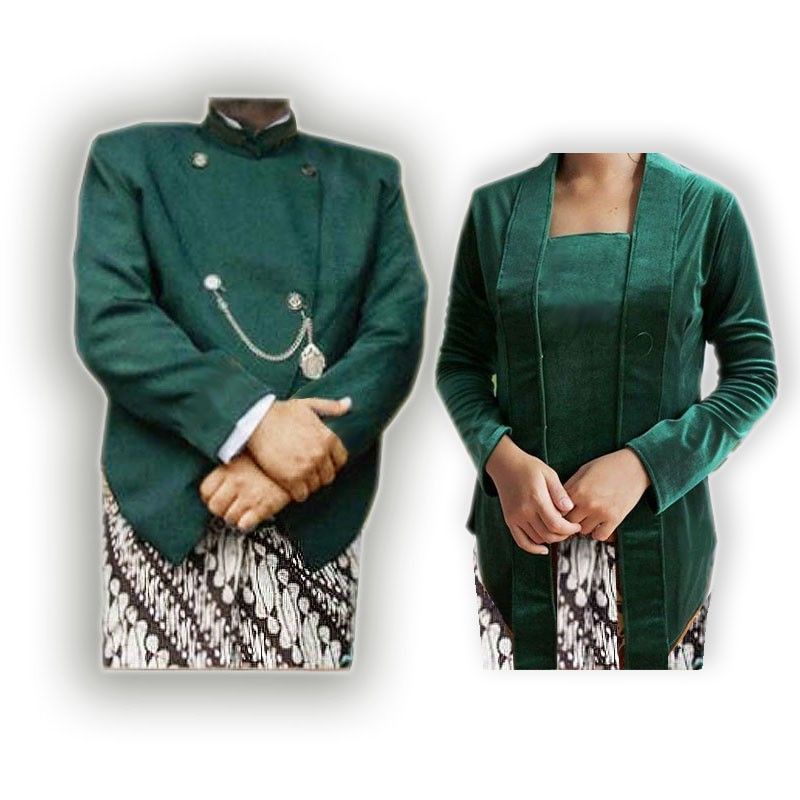 Sepasang Beskap Solo + Kebaya Bludru Kutubaru