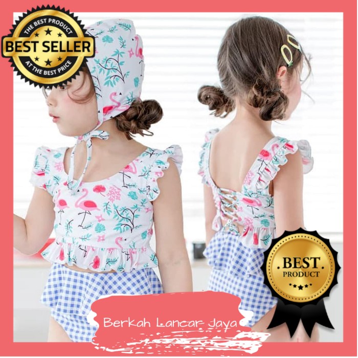 Pakaian Renang Bikini Anak Motif Flamingo SK 015
