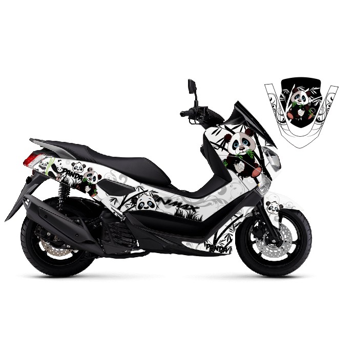 Stiker Decal Full Body Nmax  / New Nmax 2020 - Panda