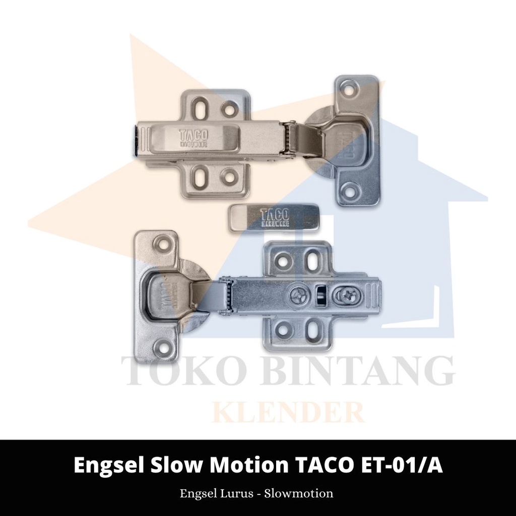 Engsel Lurus Slow Motion TACO (pcs)