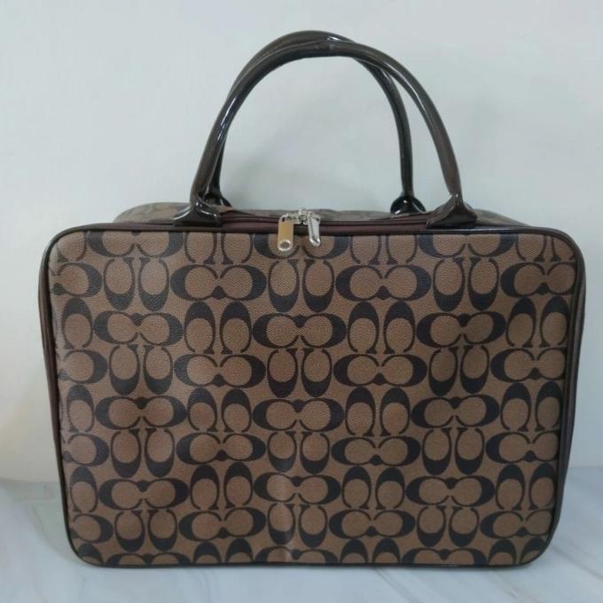 ACC TAS WANITA tas travel jinjing kotak koper kulit sintetis waterproof premium