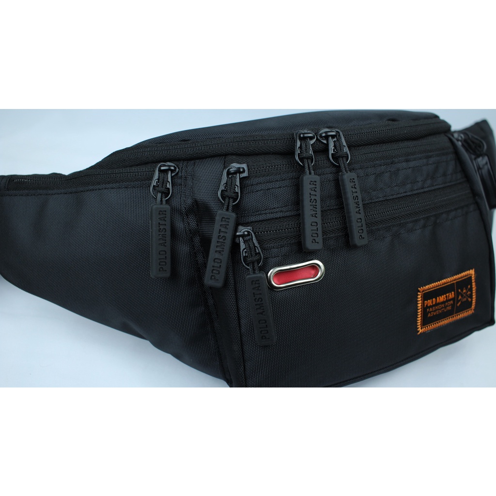 Tas Selempang Pria Polo Amstar Tas Slempang Wanita Pria Extra Organizer Waistbag UNISEX Trendy