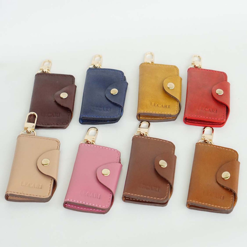 Dompet STNK Gantungan kunci keyholder STNK kulit asli