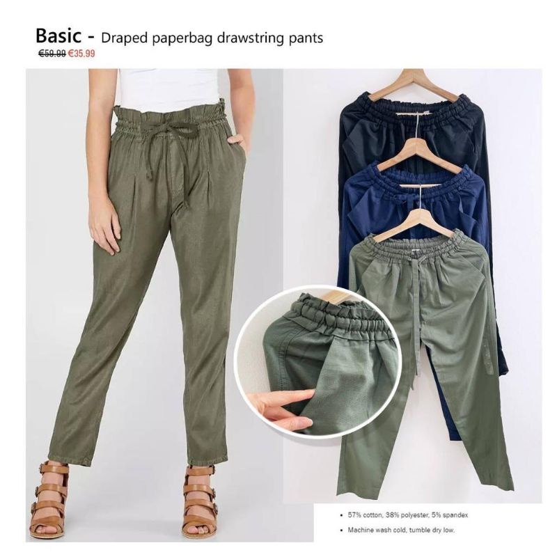 Gap draped paperbag drawstring pants