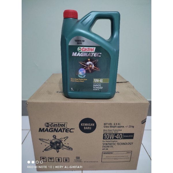 OLI CASTROL MAGNATEC 10W_40 GALON 4 LITER