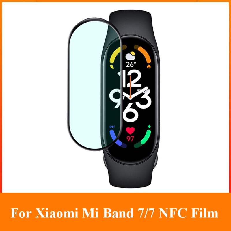 Btsg Soft Film for Mi Band7 Watch Anti Gores Pelindung Layar Tepi Melengkung 3D