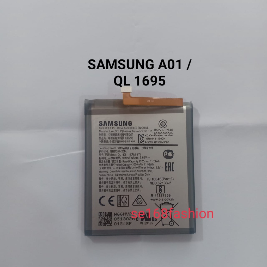 Batre Baterai Samsung Galaxy A01 QL1695 Original Battery