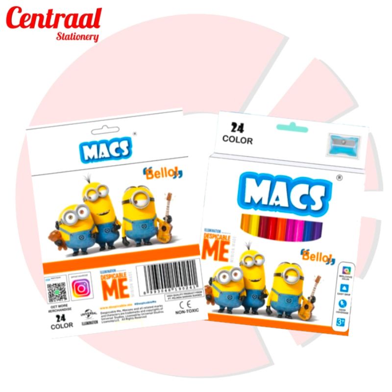 

Pensil Warna Macs 24C Minion