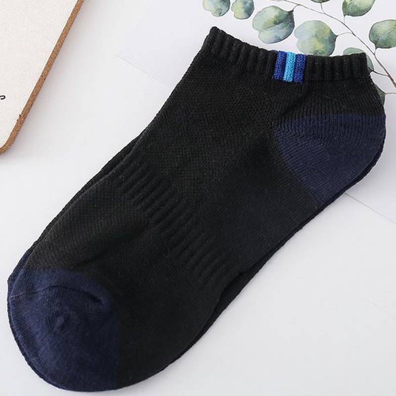 GANNISE - Kaos Kaki Polos Panjang Diatas Mata Kaki Kaoskaki Office Olahraga Fashion KK0007-KK0004 BLACK
