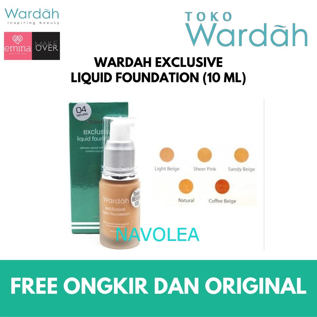 [READY] Wardah Exclusive Liquid Foundation NAVOLEA