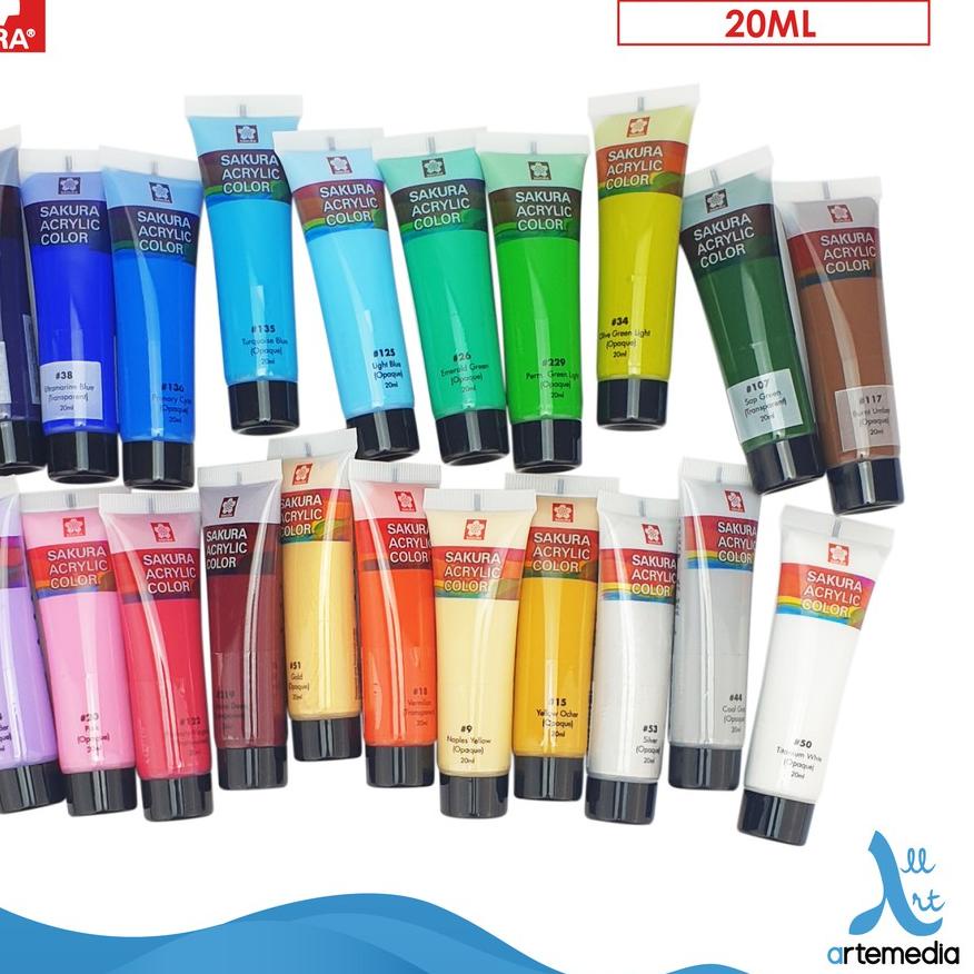 

Grosiran Murah Cat Akrilik Sakura 20ml Acrylic Color Paint - 01/03