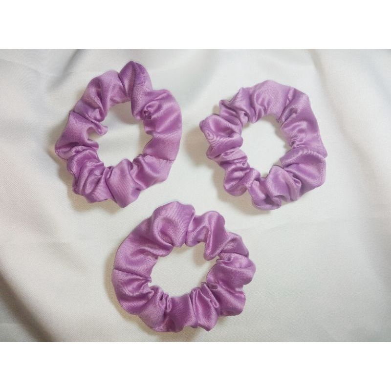 ikat rambut polos cantik satin