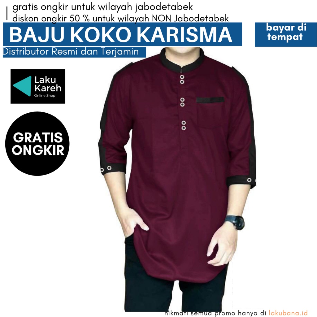 Baju Koko Yamani dan Koko Karisma - Pakaian Muslim Atasan Baju Koko Rayhan