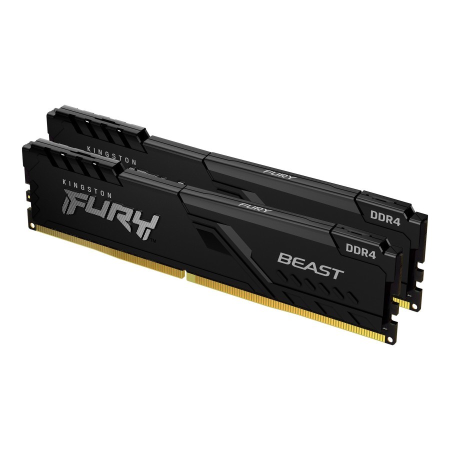 DDR4 KINGSTON FURY BEAST BLACK 16GB 2X 8GB 3200MHz KF432C16BBK2/16