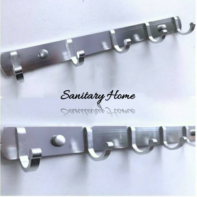 Banting Harga Gantungan Baju Aluminium Murah / Kapstok Baju 5 Kait Anti Karat / Kapstok Aluminium / Rak Baju J6DEe1hXeXJmY