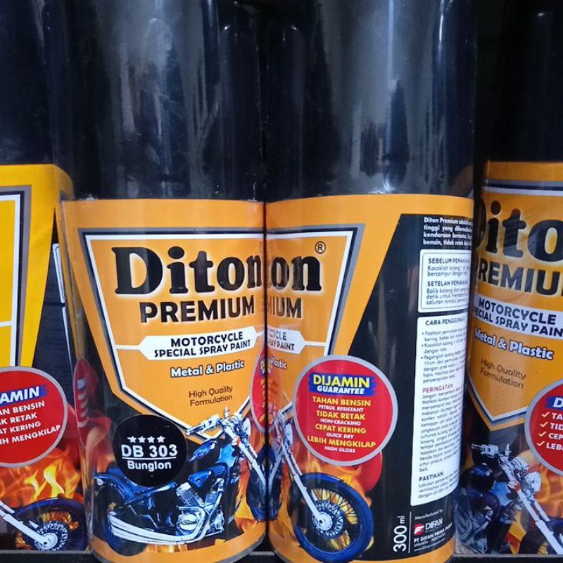 Pilok Cat Diton Premium Bunglon 303 DB 303 Biru 300ml Cat Semprot Tahan Bensin Pylok Cepat Kering