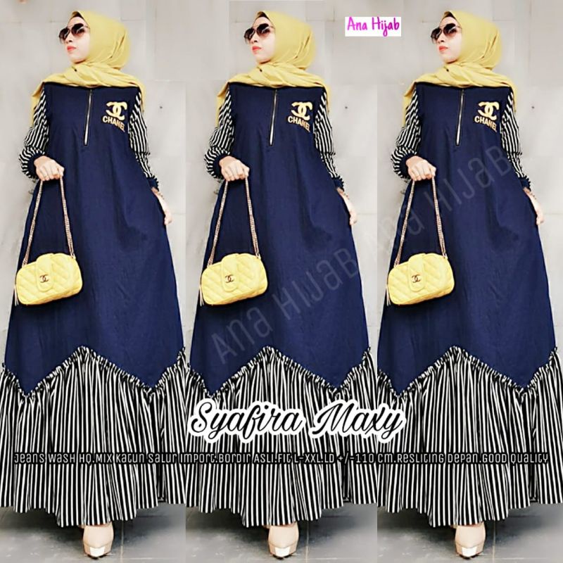 SYAFIRA MAXY JEANS WASH HQ MIX KATUN SALUR IMPORT