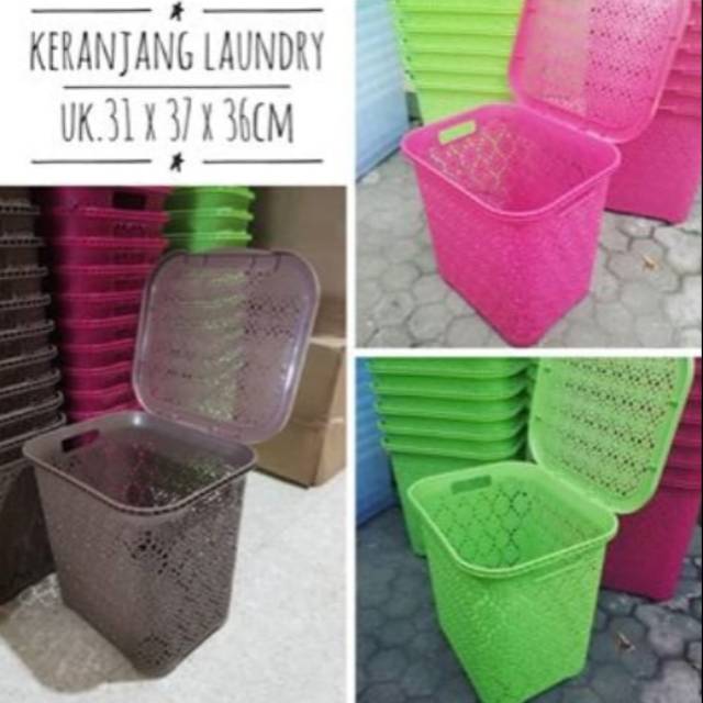 Keranjang laundry Kotak/ keranjang baju kotor