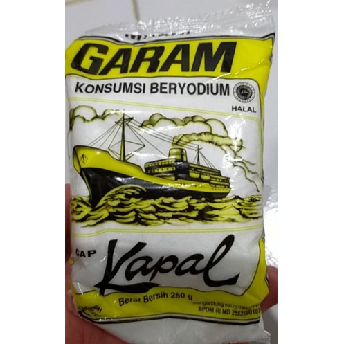 

Garam Konsumsi Beryodium Cap Kapal 250 gr