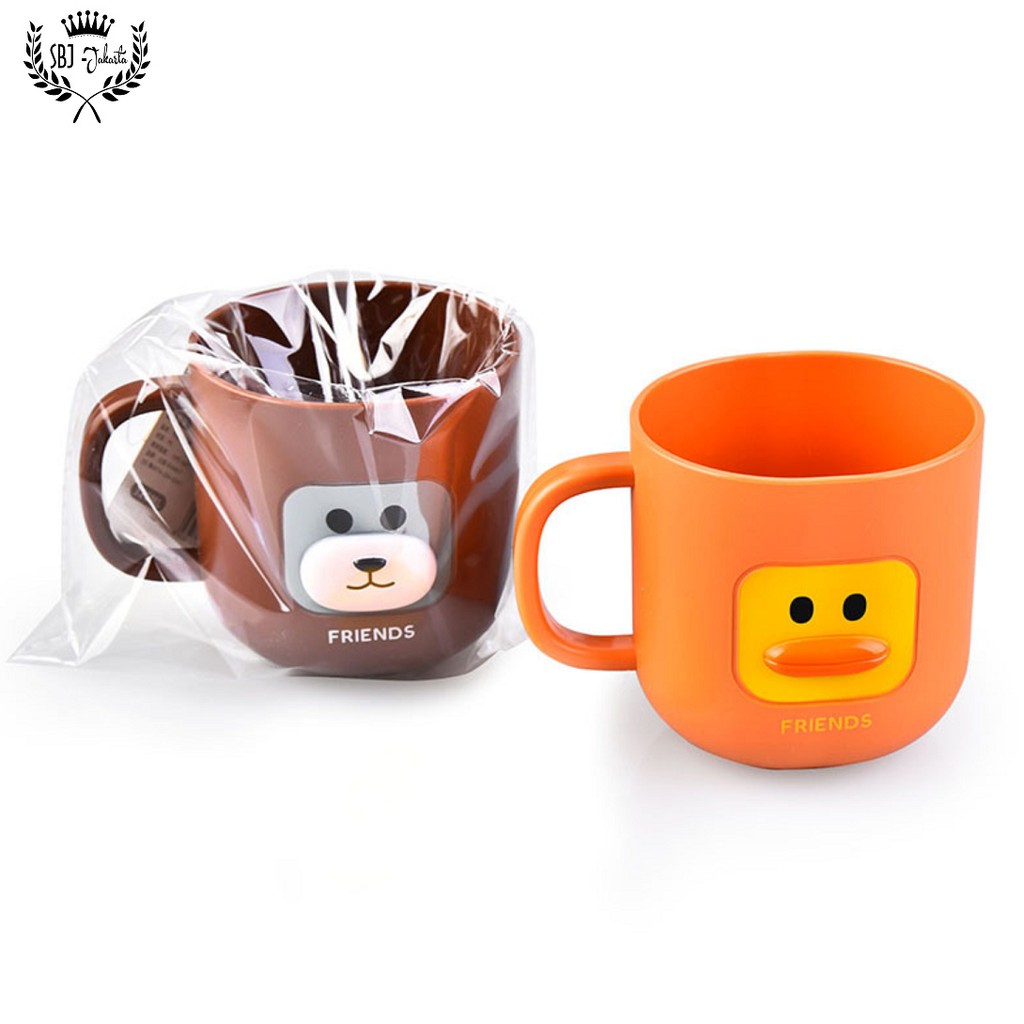 Mug Gelas Cangkir Plastik anak Lucu PP Food Grade BPA FREE 320ml