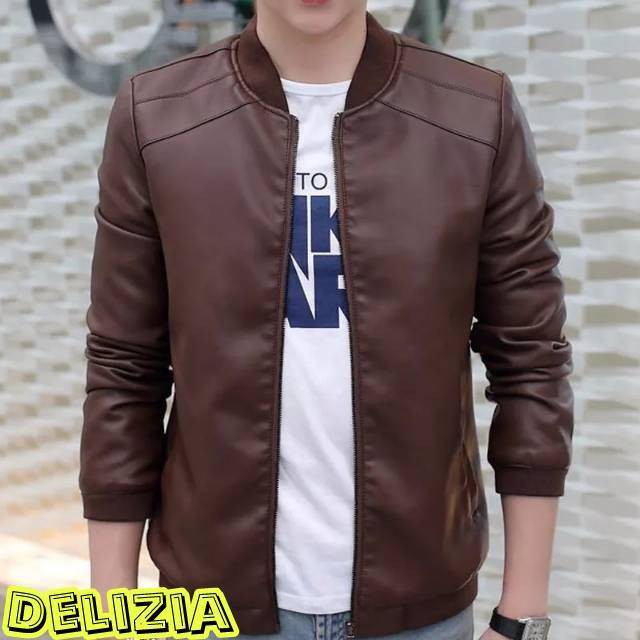 jaket pria Delizia jaket Semi kulit pria Jaket Semi Kulit pria korean