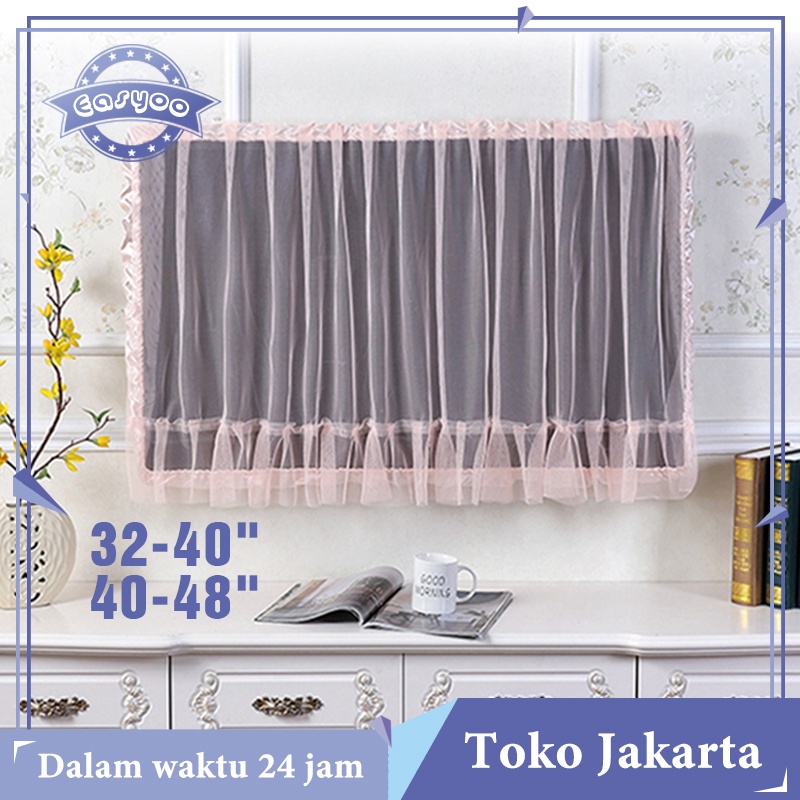 Sarung Tv Led 32 Inch - 48 Inch Cover Tv Renda Anti Debu
