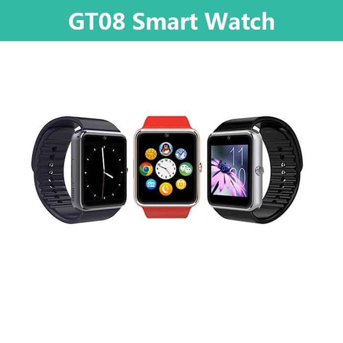 SMARTWATCH GT08  JAM TANGAN ANDROID IOS