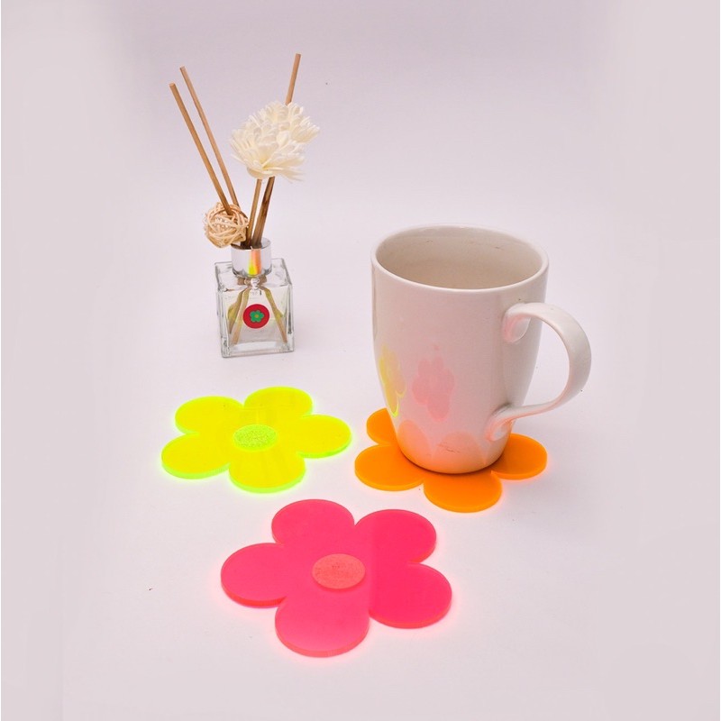 Acrylic Coaster Neon | Tatakan gelas akrilik yeele