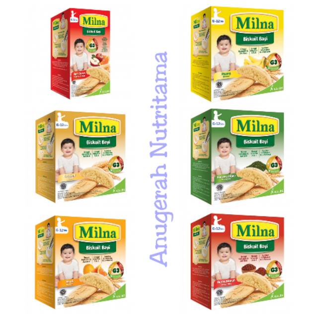 Milna Biskuit Bayi 130gr &amp; 65gr