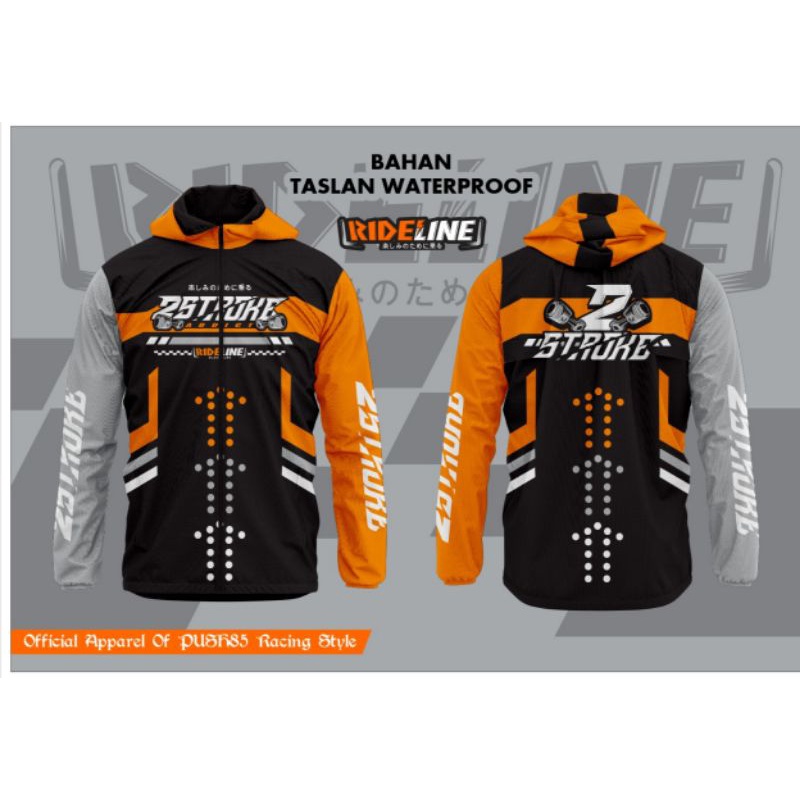 JAKET HOODIE 2STROKE SUNMORI RIDING TOURING RIDELINE