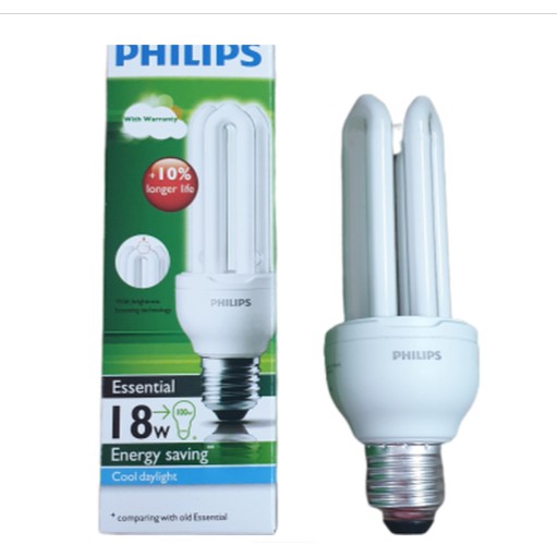 Lampu Philips Essential 18W 18 W 18 Watt 18Watt Putih Lampu Jari