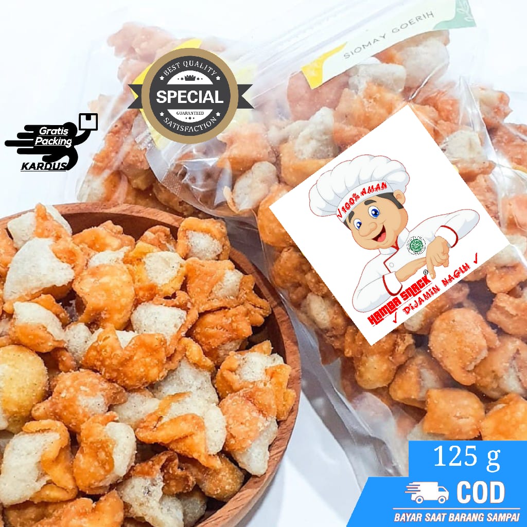 

SIOMAY KERING MINI ORIGINAL 125g / SOMAY KERING MINI - Hamba Snack | snack kiloan jajanan murah jajanan jadul makanan ringan camilan termurah