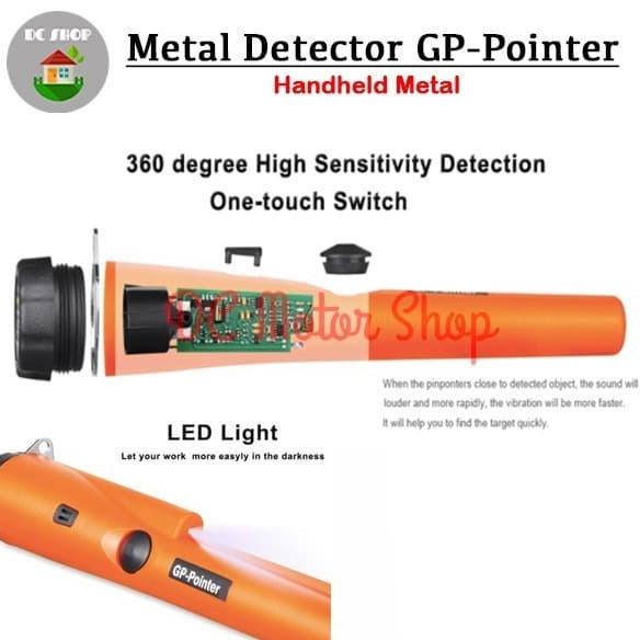 Deteksi Alat Metal Metal Perak Gp Logam Detektor Emas Pointer