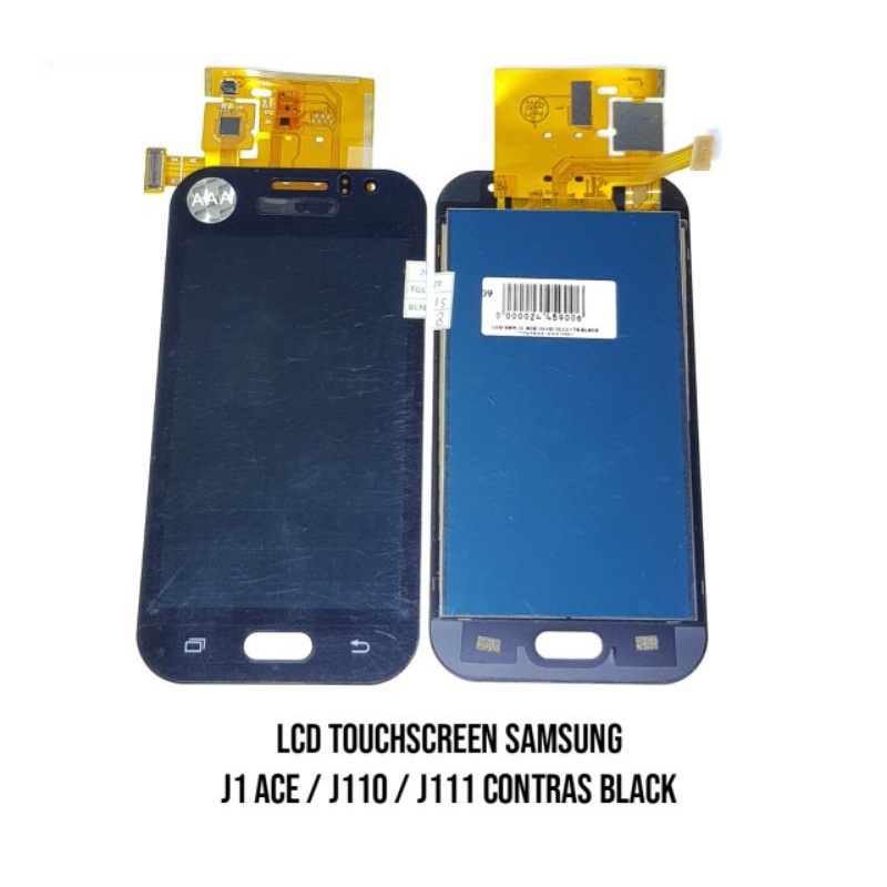 Layar LCD TS Touchscreen Fullset Samsung J1 ACE J110G J111 AAA CONTRAS BLACK - BLUE - WHITE